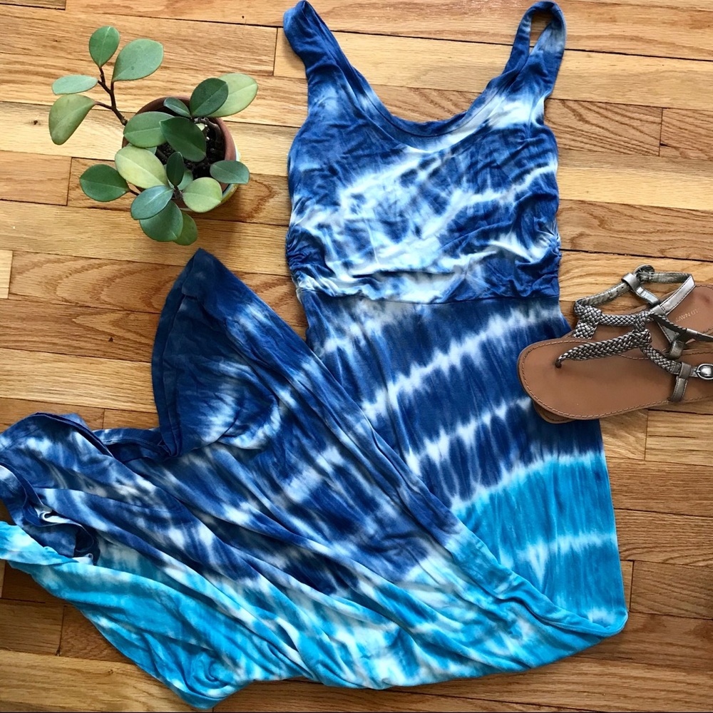 NWOT Indigo Tie-Dye Maxi - RARE!